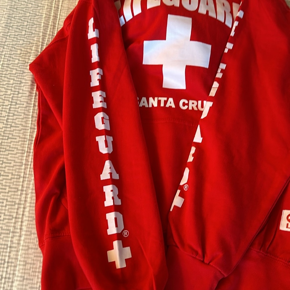 Women red iconic hoodie - life guard - Santa Cruz - Picture 5 of 8